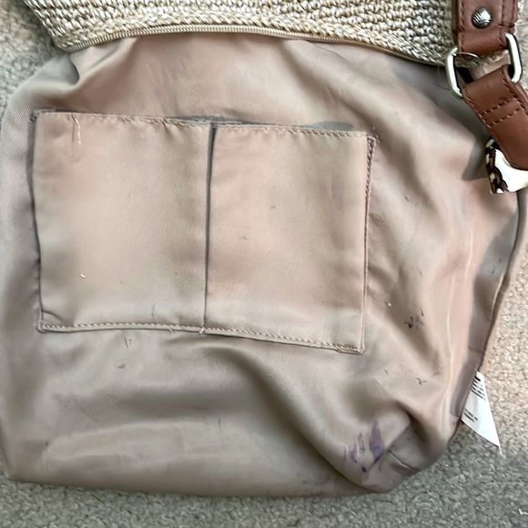 The Sak Woven Tote Bag and Rolfs Brown Leather Trifold Wallet Set - Picture 12 of 17